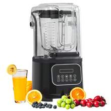 Professional Blender With Shield, Commercial Countertop Blenders, 68 Oz Glass Jar Blender Combo, Stainless Steel 9 Speed & 5 Functions Blender, For Shakes, Smoothies, Peree, And Crush Ice, Black - Five functions black - 查看 7