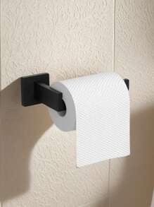 1pc Thickened Square Tube Bathroom Storage Hook, Stainless Steel Towel Ring, Toilet Paper Holder, Bathroom Hanging Rack