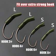 20pcs Carp Fishing Accessories Extra Strong Fish Hook Aligner Hair Carp Rig Kicker Hook Sleeve For Carp Hooklink Fishing Tackle - Multicolor - View 5
