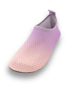 Kids Summer Outdoor Beach Sandals, Boys/Girls Gradient Purple Soft Bottom Lightweight Breathable Beach, Water, Swimming, Hiking Elastic Sock Shoes - Purple - View 6