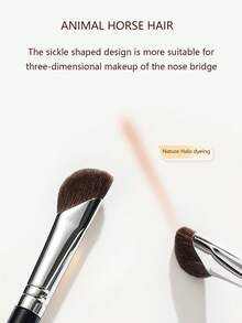 mulynsie 1 Pc Fan-Shaped Nose Shadow Brush, Sickle Shaped Eye Shadow Brush, Angled Small Fan-Shaped Highlight Shadow Mixing Brush, For Special Makeup Brush Tool For Nose Contour,Makeup,Cheap,Room Decor,Vanity,Travel,Bedroom,Makeup Accessories,Cheap,Stocking Stuffers,Makeup,Makeup Tools,Cheap Stuff,Gifts,Gifts For Women,Christmas Gifts