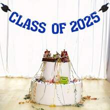 1set Class Of 2025 Banner We Are So Proud Of You Banner, 2025 College Graduation Party Decoration - Multicolor - View 5