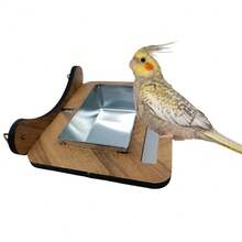 fn pets comedouro gaiola e viveiro de calopsita coleiro passaros com pote de raçao e sementes