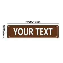 1pc Personalized Metal Street Sign, Custom Text, Wall Mountable, No Power Needed, Suitable For Indoor/Outdoor Use, Perfect For Christmas, Halloween, Easter, Thanksgiving - Signboard,Chic Design - Multicolor - View 9