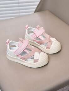 Kids Breathable Sports Shoes, Casual Sneakers For Boys And Girls, Lightweight Running Shoes, Summer - Pink - View 5