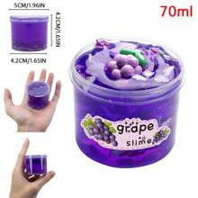 Kit de Slime Crocante e Cristalino de 67g - Sabores de Cereja, Pêssego e Abacaxi, Argila de Gelatina Macia e Não Pegajosa para Festa, Natal, Aniversário, Brinquedo Aliviador de Estresse, Prêmios para Sala de Aula Elementar