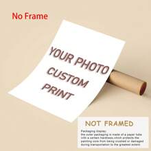 1pc Customizable No Frame Canvas Poster, Couple & Lovers Picture, Perfect Gift For Weddings, Anniversary, Valentine's Day, Home Decor, Custom Poster, Posters, Room Decor. Optional Frame,Slow Summer Living,Personal Items