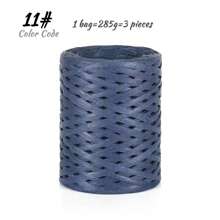 285g Raffia Yarn, Handmade DIY Knitting Bamboo Fiber Paper Yarn, Colored Bundling Ropes For Gift Box, Used For Making Summer Sun Hats, Slippers, Storage Baskets, Bags, Hanging Decorations And More. 1 Bag = 285g = 3 Pieces