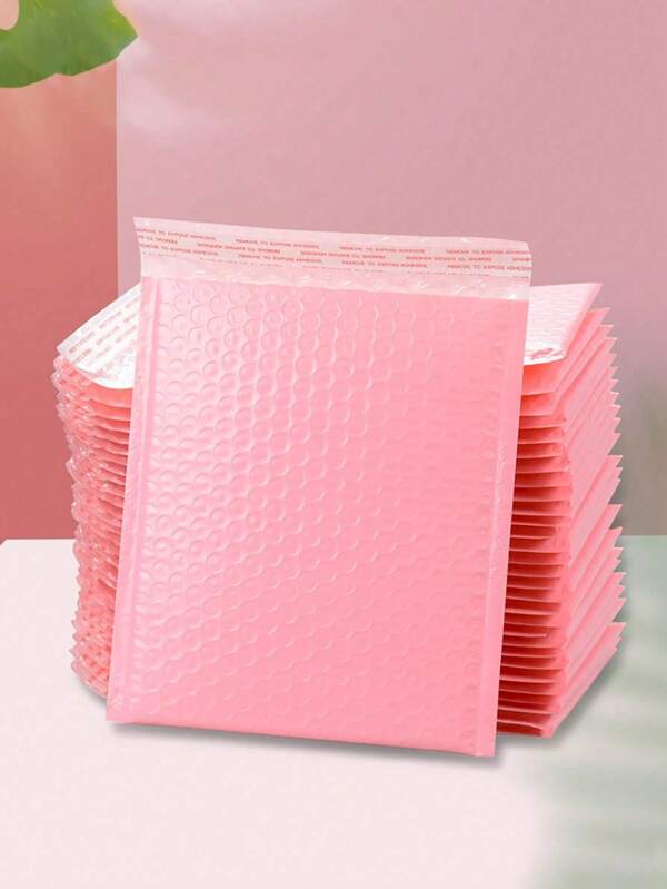 20pcs Thickened Pink Bubble Bag For Packaging, Mailing, Gift Bag, Wedding,Party,