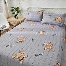 3pcs/Set Soft & Skin-Friendly Printed Bedding Set, Modern Rectangular Fashionable & Simple Style For Double Bed, Available In Multiple Sizes Suitable For Bedroom Home Use In All Seasons