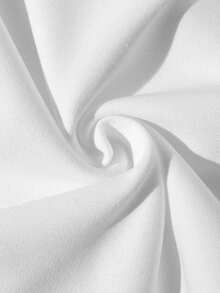 Men's Casual Solid Color Sports Bermuda Shorts, Summer - White - View 4