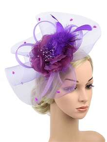 1Pc Fascinators Hats For Women Fancy Tea Party Hats Kentucky Derby Hats Hair Clip For Wedding Party Church Hats