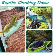 Reptile Climbing Leaf Decor, Gecko, Tree Frog, Snail, Lizard Terrarium Landscaping With Suction Cup Artificial Leaves