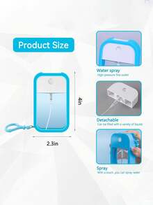 Silicone Case Compatible With Touchland Hand Sanitizer Spray, Protective Case With Keychain For Power Mist And Glow Mist 1 Fl Oz, Hand Sanitizer Spray Accessory Gifts Birthday Graduation