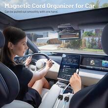 4 件装磁性电缆整理器，粘性充电电缆固定器，电线整理夹管理，适用于办公桌、汽车、办公室、家庭使用，黑色/白色 - 彩色 - 查看 7