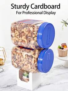 20 Pcs, Single White Cupcakes Containers Gift Boxes With Window Inserts Handle For Wedding Candy Boxes