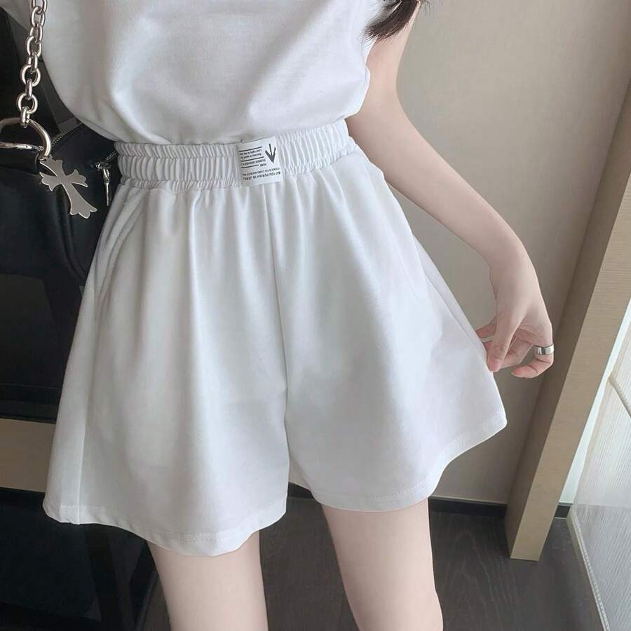 CONJUNTO DE SHORT Y PLAYERA PARA DAMA - Blanco - Ver 1