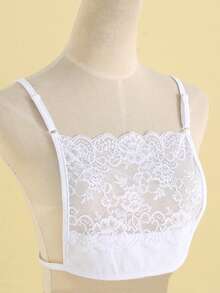 1件/2件装 女士胸部防走光蕾丝假领装饰衬衫，适合圣诞装饰连衣裙