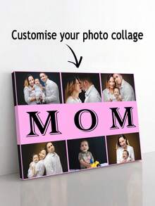 Customizable Canvas Poster, Personalized Poster, Customize Your No-Makeup Face Photo, Share Your Most Wonderful Memories And Precious Moments, Perfect Gift For Family And Friends, Wall Art Decor, Create A Warm Home Atmosphere