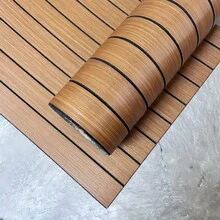 3D selbstklebende Holzmaserung Wandaufkleber, vertikale genutete Wandverkleidung, einfach zu installieren, abziehen und aufkleben, geeignet für TV-Rückwand, Wohnzimmer, Schlafzimmer, Büro, Decke, Wände, dekorative Tapete 118.1in X 15.75in - Verschiedenfarbig - Übersicht 14