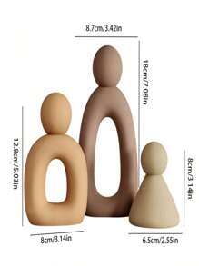 1 Set de Adorno de Resina de Árbol Genealógico Abstracto Moderno, Decoración de Arte Natural Hecha a Mano para Oficina, Sala de Estar, Estantería, Entrada, Coleccionable, Adecuado como Regalo para el Día del Padre/Día de la Madre