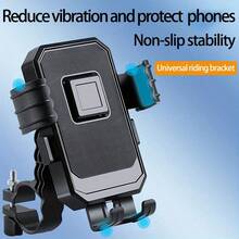 1pc 360° Rotatable Bicycle Phone Holder, Adjustable Handlebar Mount Bracket Fit For Motorcycle, Scooter, ABS Material, Secure Grip For Riding, Stylish Bicycle Design, Flexible Installation - Multicolor - View 2