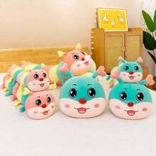 70厘米。毛毛虫抱枕，儿童抱枕，毛绒儿童睡眠枕。柔软的抱枕。圣诞礼物。万圣节礼物。情人节礼物。各种节日礼物。毛毛虫。抱枕。靠垫。座垫。枕头 - 彩色 - 查看 5