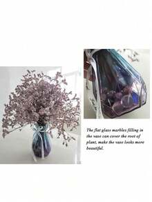 50 peças de artesanato em vidro, adequado para artesanato faça você mesmo, decoração floral para casa, decoração de casamento, decoração de aquário