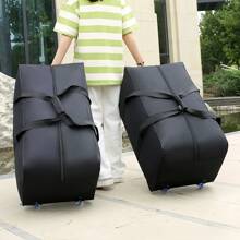 1pc Extra Large Rolling Luggage Bag, Big Size Portable Travel Bag, Foldable Travel Bag, Multi-Function Suitcase - Elongated Handle Design, Upgraded Smooth Crystal Wheels - Suitable For Long And Short Trips, Outings, Moving, College