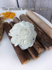 1pc/3pcs Realistic Mini Rose Potted Plant, Decor For Home, Hotel Lobby, Mother's Day, Valentine's Day Party, Wedding/Banquet Table Centerpiece, All Season