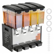 Commercial Beverage Dispenser, 4 Tanks 10 L / 10.6 QT Per Tank Juice Dispenser, 430W Stainless Steel Ice Tea Drink Machine With 45°F-54°F Cooling Temperature, For Cold Drink Restaurant Bar Party - 4 Tanks, 10 L / 10.6 QT Per Tank - View 8