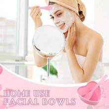 Bộ 3/6/10 tô trộn mặt nạ hình trái tim màu hồng kèm thìa - Dụng cụ chăm sóc da DIY bằng nhựa, thích hợp sử dụng tại nhà và salon, bộ tô trộn mặt nạ và que trộn mặt nạ, dụng cụ làm đẹp cho salon. - Hồng - Xem 5