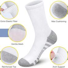 1/5/10/15/20 Pares de Meias Cano Alto Masculinas, Que Absorvem a Umidade, Resistentes a Odores, Respiráveis para Homens e Mulheres, Adequadas para Uso Diário, Corrida, Exercícios, Jogos com Bola, Ciclismo, Verão