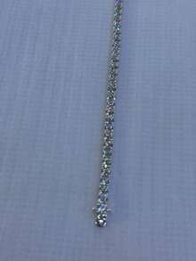 Pulso tenis Plata.925 zirconias 4mm unisex joyería fina para uso diario al ser Plata.925 Con rodeo no le pasa nada con el agua ni sudor - Blanco - Ver 4