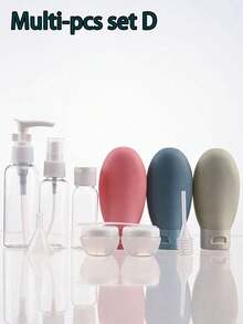 Travel Refillable Bottle Set Spray Lotion Shampoo Shower Gel Tube Bottling Cosmetic Empty Liquid Container Portable Tool Refill Graduation - Multicolor - View 10