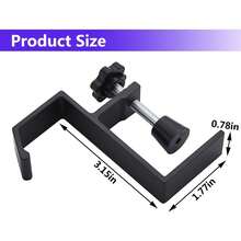1 件学生背包挂钩、免螺丝桌钩、耳机挂架、耳机支架、挂袋挂钩 - 黑色 - 查看 9