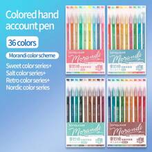 256/202/162/36/9/6 couleurs Set de stylos gel couleur dégradé avec baril transparent 0,6 mm pointe bille marqueur surligneurs. Convient pour le dessin, la mise en évidence, la prise de notes d'étudiants, la réalisation de manuels, l'usage de bureau, rentrée scolaire
