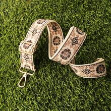 3.8厘米/1.5英寸宽黑色、棕色、米色花卉3D提花图案可调节、可拆卸肩带、可旋转，适用于包、相机、仪器、旅行配件、摄影爱好者礼物、送给她的礼物 - 彩色 - 查看 13