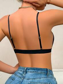 Women Leopard Print Front-Closure Comfortable Lingerie - Camel - View 2