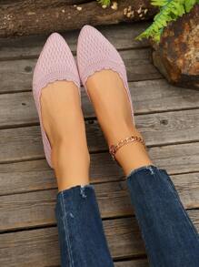 Nuevos zapatos planos de vacaciones elegantes y sólidos con volantes/volantes, adecuados para uso tanto en interiores como en exteriores, para todas las estaciones