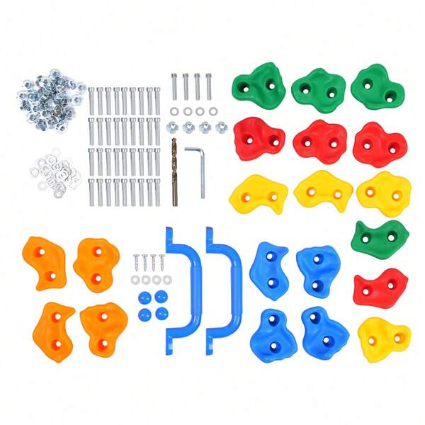 HaroldDol 20* Klettergriffe Klettersteine für Kletterwand belastbar bis 200 kg 20* Klettergriffe Klettersteine für Kletterwand belastbar bis 200 kg