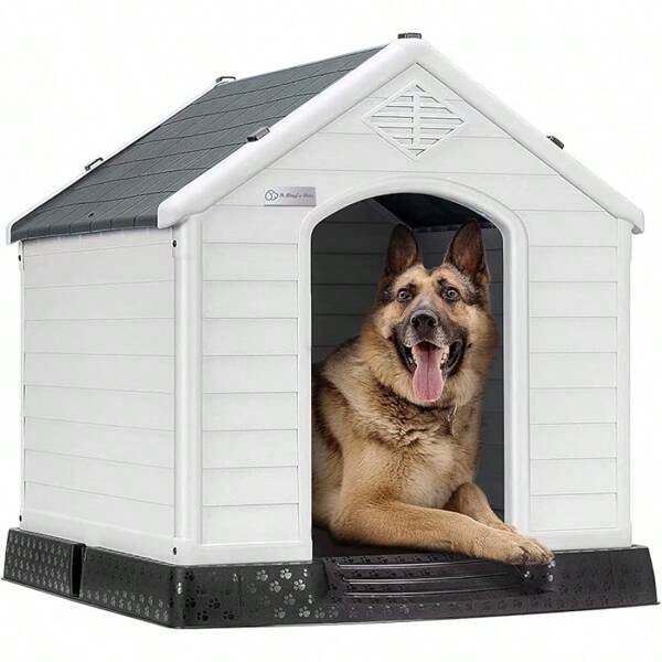 Dog House Outdoor Indoor, Large Dog House Small Medium Large Dogs, Insulated Waterproof, Ventilated & Easy Clean, Assemble