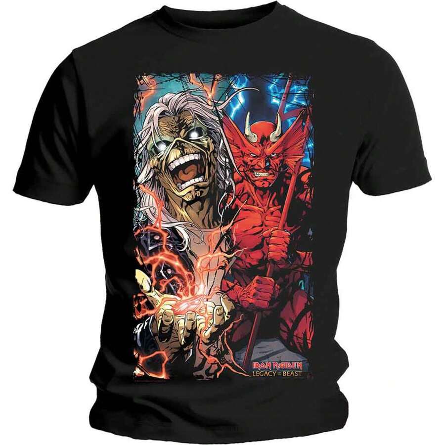 Iron Maiden Duality T Shirt - Black - View 1