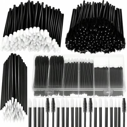 313Pieces Makeup Tools Kit Includes 1Pc Plastic Storage Organizer Box Hair Clips Eyeliner Brushes Mascara Wands And Lipstick Applicators For Lip,Brush Set,Makeup Brush Kit,Make Up Brush Set,Make Up Set Complete,Makeup Brush Set,Complete Makeup Kit,Brush Kit,Brushes Makeup Set,Makeup Gift Set,Giveaways,Professional Makeup Brushes,Complete Makeup Set