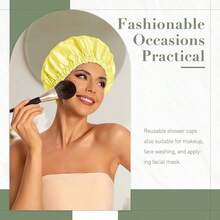 Shower Caps - Bright Yellow - View 3