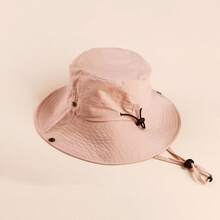 1 件装儿童中性大帽檐透气速干沙滩太阳帽，男孩和女孩适用薄款渔夫帽 - 1PC - 查看 8