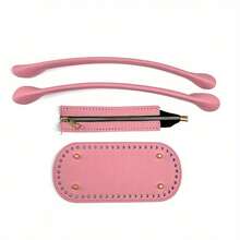 4pcs Handmade DIY Loom Weaving Kit, Including Zippered Bottom, Shoulder Strap, For DIY Wallet Making - Multicolor - View 4