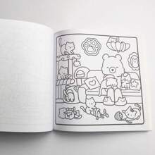 Nuevo libro para colorear con acuarela de la serie de monstruos para niños, para pintar y hacer grafitis, libro para colorear reforzado