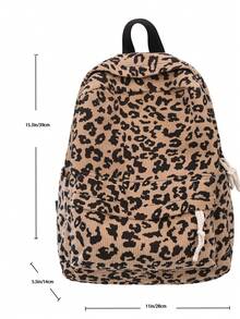 Women Minimalist Large Capacity Classic Backpack Flower Pattern Tote Bag, School Backpack - Multicolor - View 5