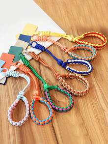 1 pieza Cordón ajustable para teléfono móvil, cuerda corta tejida a mano, anti-robo y anti-caída, funda universal duradera para teléfono móvil - Correa corta para teléfono móvil - Ver 7